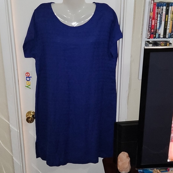 Soft surroundings dress oversized linen blend - Picture 1 of 5